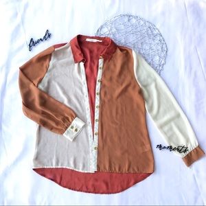 Blu Pepper Sheer Button Down | Pre-Owned